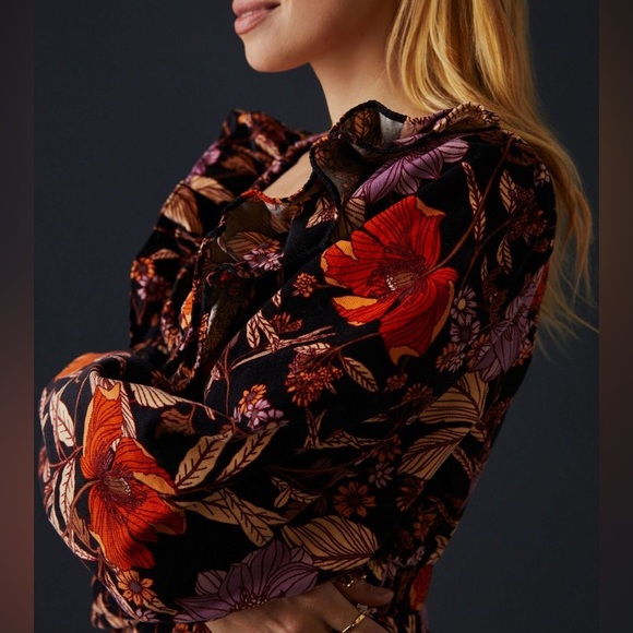 Anthropologie Pilcro Tiered Corduroy Dress - Picture 6 of 10